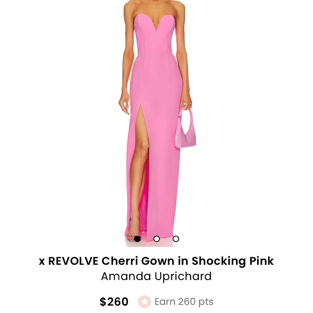 Amanda Uprichard x REVOLVE Cherri Gown in Shocking Pink XS
